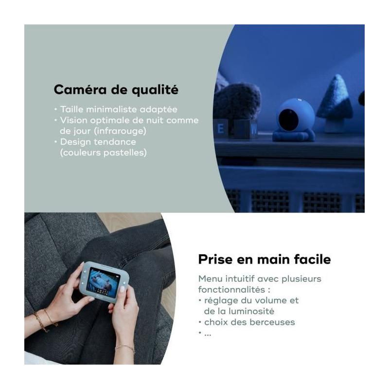 Babyphone vidéo YOO ROLL de Babymoov - Compact et pratique