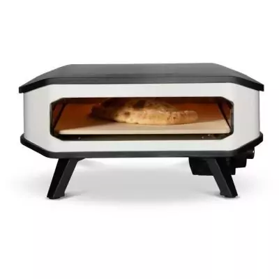 Four à pizza électrique COZZE - Puissant 2200 W - Design Noir/Blanc - Idéal pour les BARBECUE