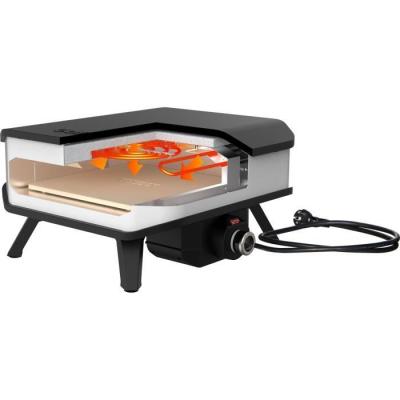 Four à pizza électrique COZZE - Puissant 2200 W - Design Noir/Blanc - Idéal pour les BARBECUE