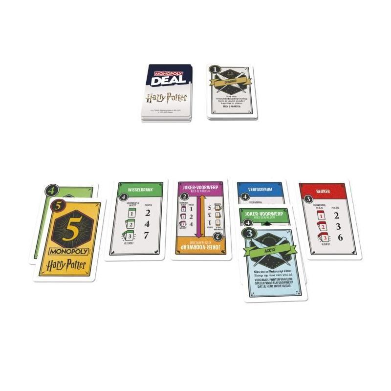 Amusez-vous avec Monopoly Deal Harry Potter, un jeu de société palpitant!