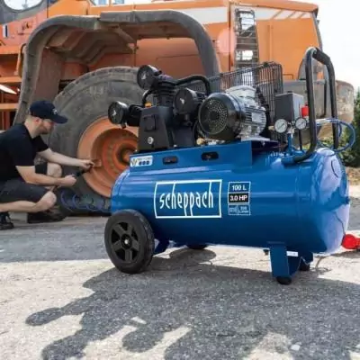 Compresseur 100L à courroie SCHEPPACH HC550TC - 10 bars, 3 CV