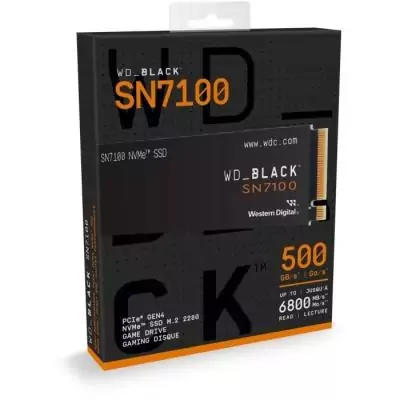 WESTERN DIGITAL - WDS200T4X0E - SSD Interne - Black - SN7100 - NVMe - 2 To - jusqu'a 7?250 Mo/s en lecture WESTERN DIGITAL - WDS200T4X0E - SSD Interne - Black - SN7100 - NVMe - 2 To - jusqu'a 7?250 Mo/s en lecture