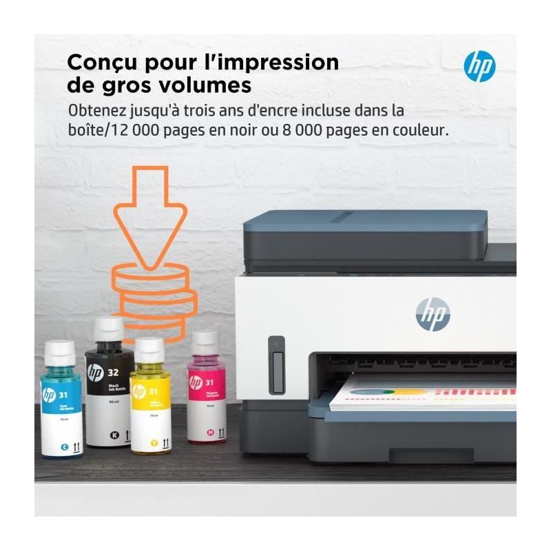 Imprimante tout-en-un HP Smart Tank 7306: Impression couleur sans tracas