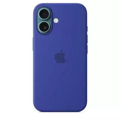 Coque iPhone 16 en silicone avec MagSafe - Ultramarine - 16x9x2 cm
