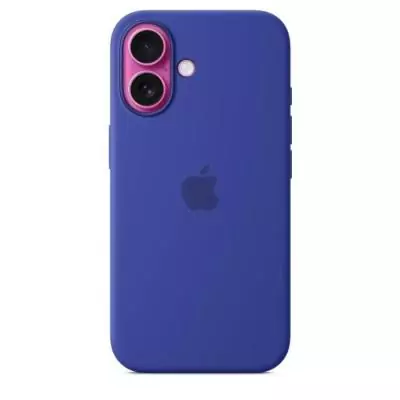 Coque iPhone 16 en silicone avec MagSafe - Ultramarine - 16x9x2 cm
