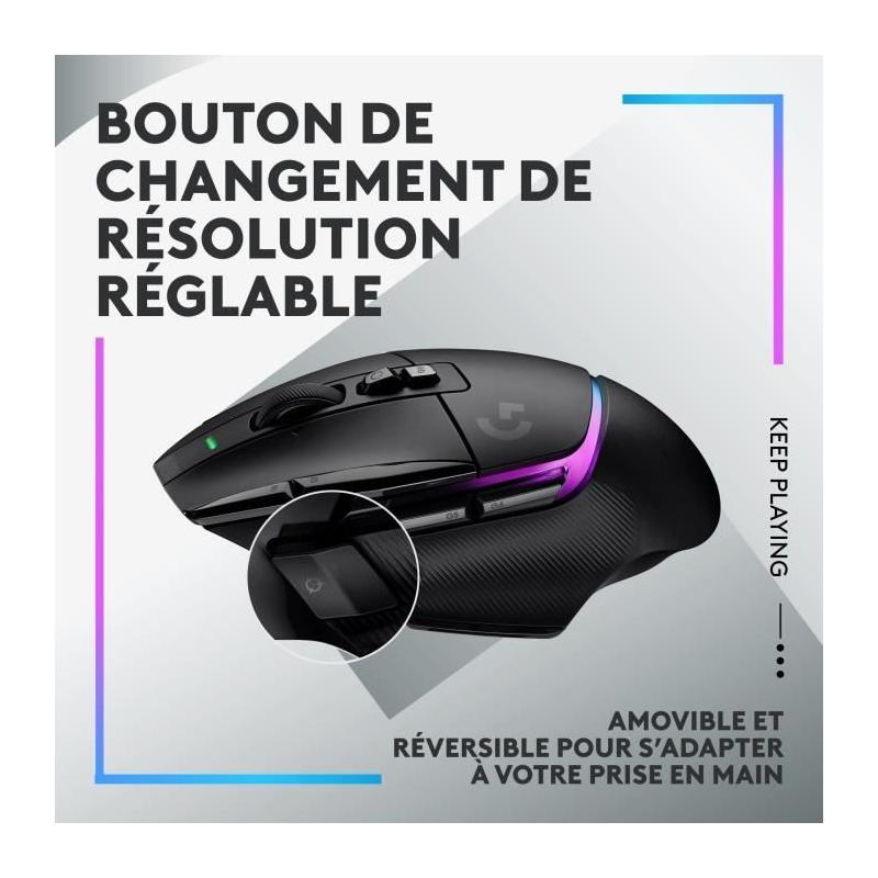 Souris gamer sans fil Logitech G502 X Plus - Performances ultimes