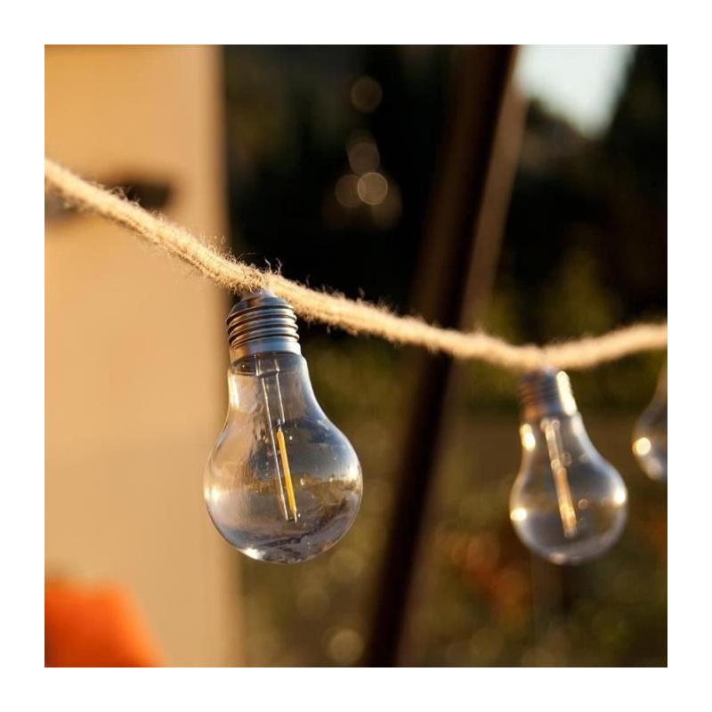 Guirlande Lumineuse Extérieur - LUMISKY - FANTASY CORD - 7.70 m - LED Blanc Chaud