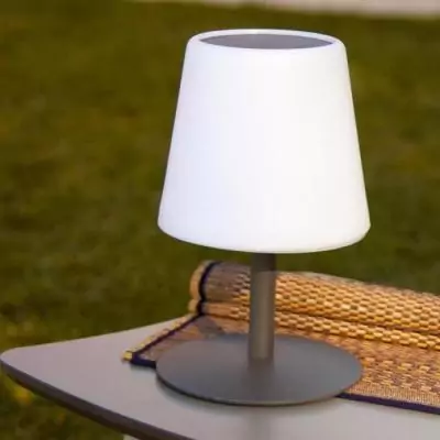 Lampe de table solaire et rechargeable - LUMISKY - STANDY TINY SOLAR - H25 cm