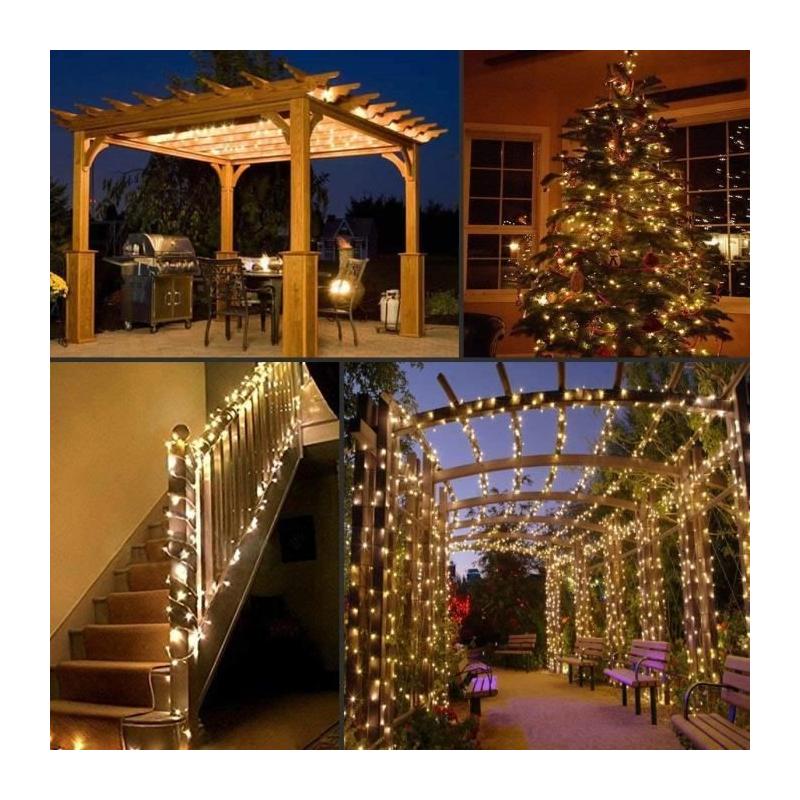 Guirlande solaire Yogy Solar - 200 LED - Blanc chaud