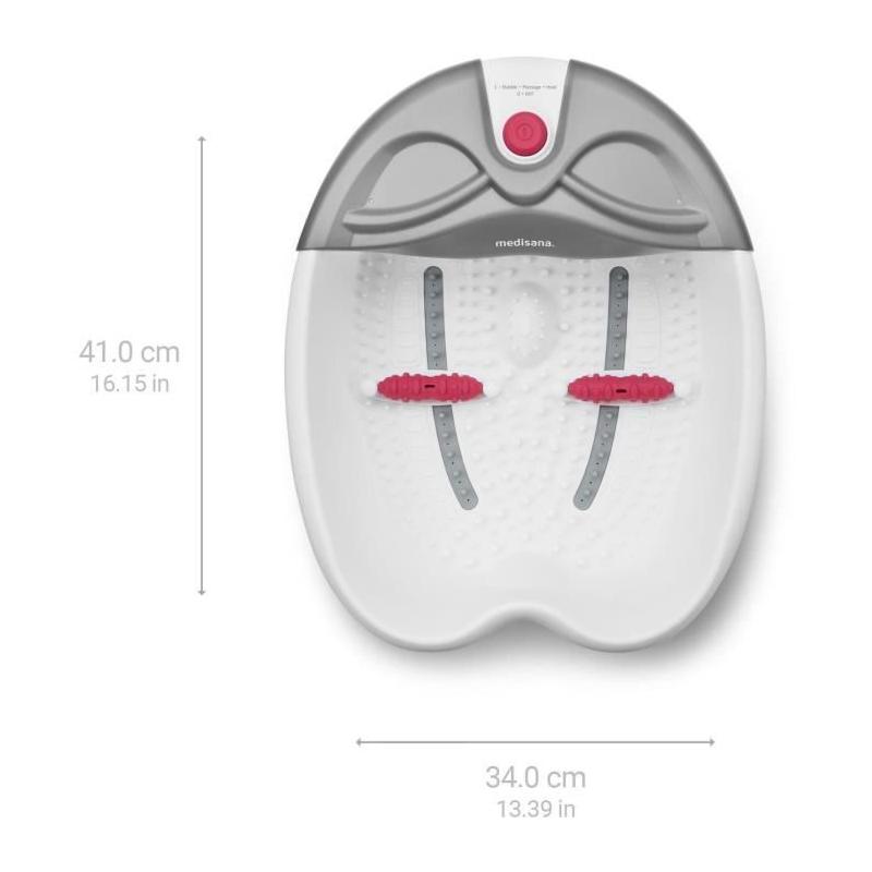 Expérience de spa relaxante avec le bain pour pieds MEDISANA - FS 300