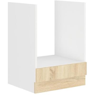 Meuble bas four chene sonoma - Livraison compacte