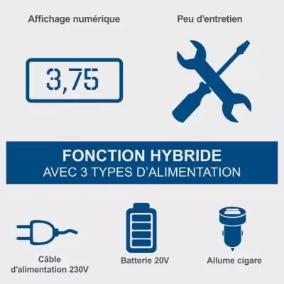 Compresseur sans fil Airforce 6 - pression max 10,3bars - SCHEPPACH 20V IXES