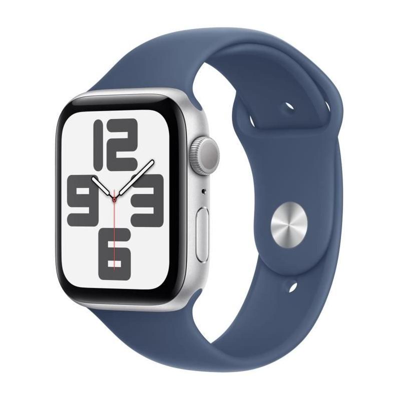 Apple Watch SE GPS 44mm - Silver Aluminium - Bracelet Denim Sport Band