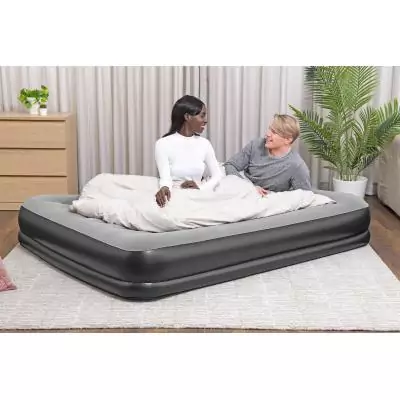 Bestway Matelas gonflable Tritech 2 places avec pompe électrique intégrée 2,03 m x 1,52 m x 36 cm