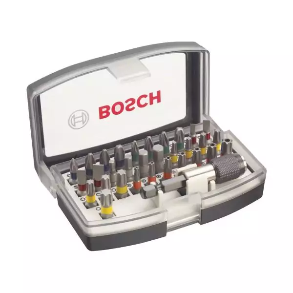 Jeu d'embouts de vissage BOSCH PROFESSIONAL 32 pieces (embout de vissage extra dur, accessoires pour perceuse-visseuse et tourne