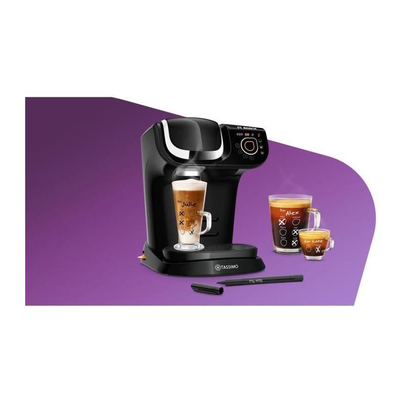 Machine à café Tassimo BOSCH TAS6502 Noir - Espresso compact