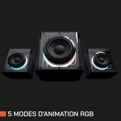 Enceintes gaming - NOVA GAMING - Serpentis - LED RGB - Noir Enceintes gaming - NOVA GAMING - Serpentis - LED RGB - Noir