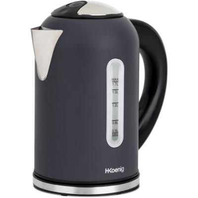 Bouilloire H.KoeNIG Boe52 - Capacité 1,7 L - Température réglable - Gris mat