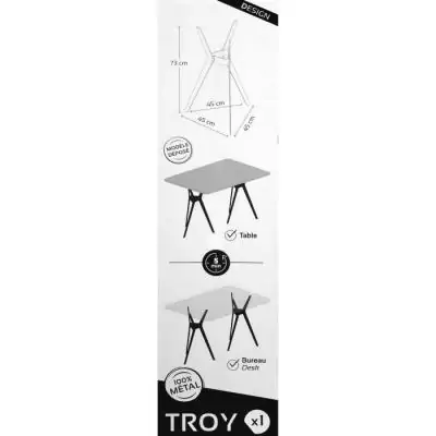 Tréteau Nordlinger Pro Troy Métal Noir - Idéal pour chantier