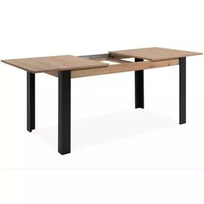 Table à manger extensible chêne noir - TOLOSA