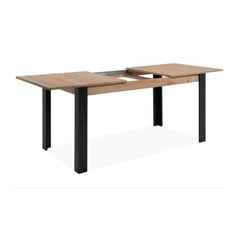 Table à manger extensible chêne noir - TOLOSA