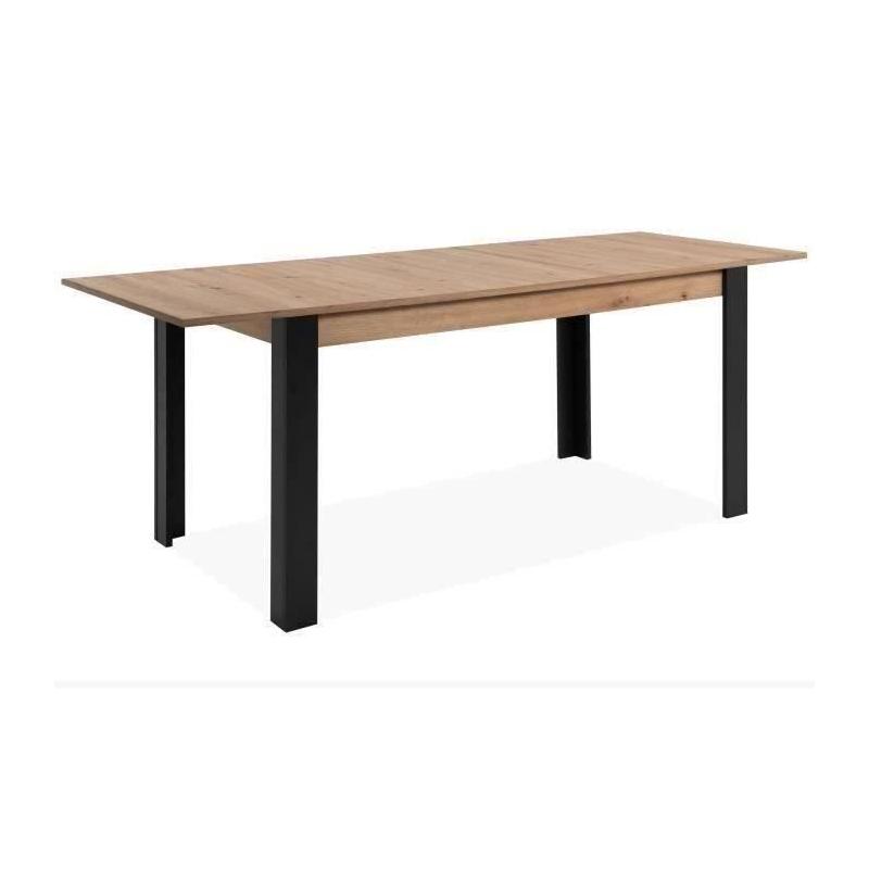 Table à manger extensible chêne noir - TOLOSA