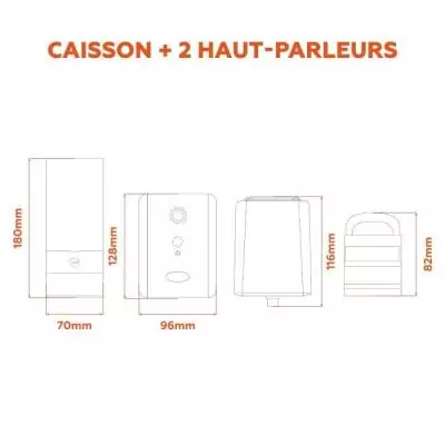 Enceinte 2.1 - MOBILITY - ML314006 - Noir - 2 haut-parleurs - 5W de puissance