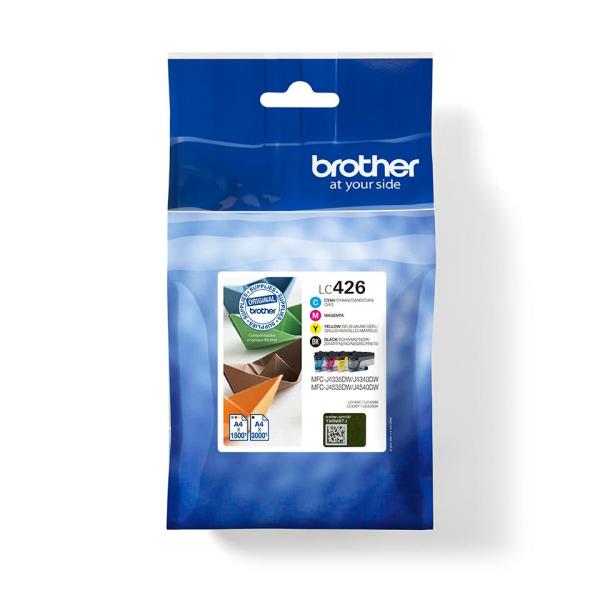 Pack de 4 cartouches d'encre LC426VAL - BROTHER - Noir, Cyan, Magenta, Jaune - MFC-J4335DWXL, MFC-J4340DW, MFC-J4535dw etc
