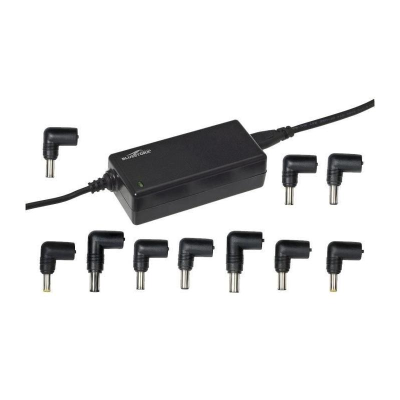 Chargeur PC Universel Noir - BLUESTORK - 65W - 10 Embouts