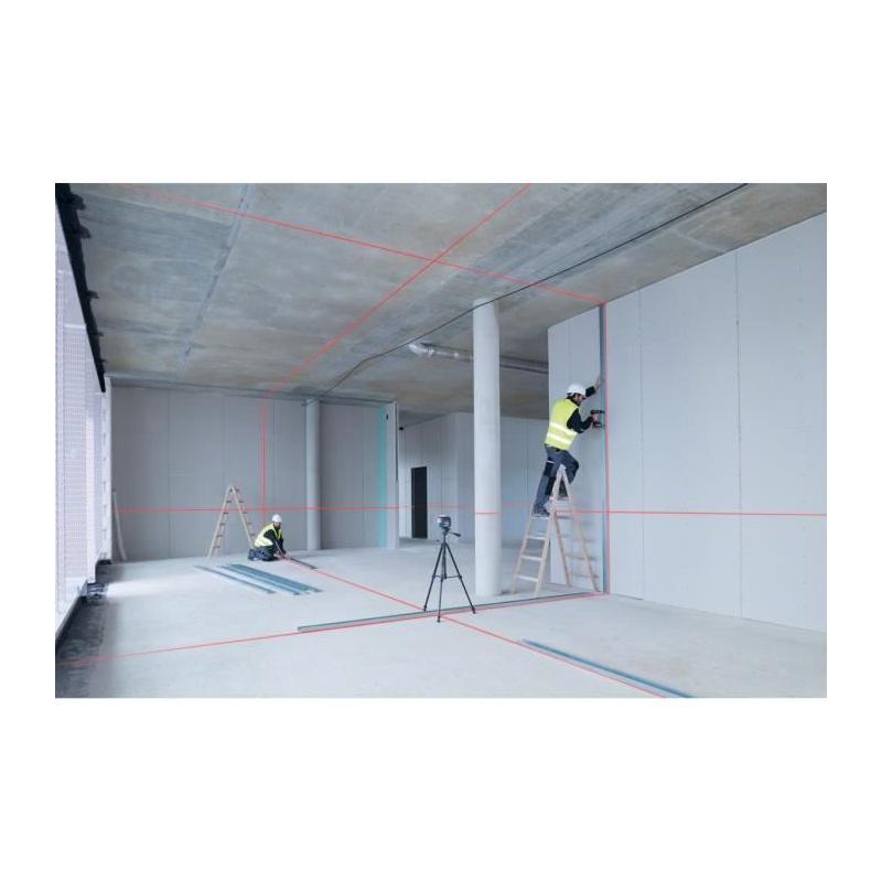 Ensemble laser ligne Bosch 360° + trépied - Précision professionnelle