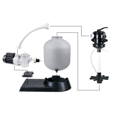 Kit de filtration à sable Ubbink pour piscine - Poolfilterset 400 - Débit max 6m3/h