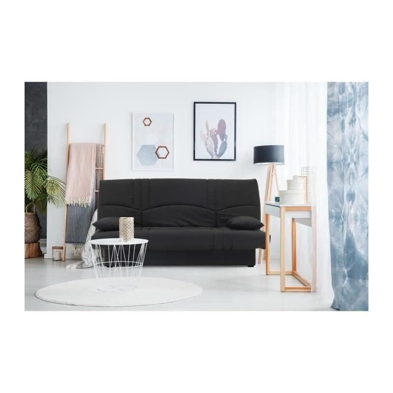 Banquette clic clac 3 places noir - Style contemporain - DREAM