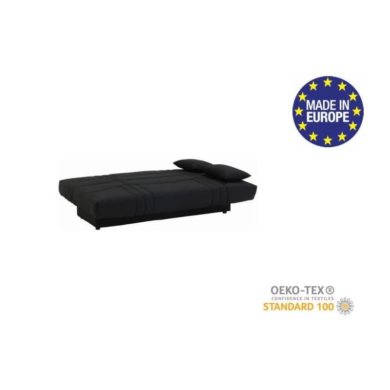 Banquette clic clac 3 places noir - Style contemporain - DREAM