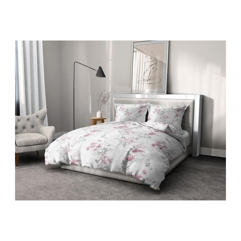Parure de couette HOME LINGE PASSION POMPADOUR - 100% Coton 57 Fils