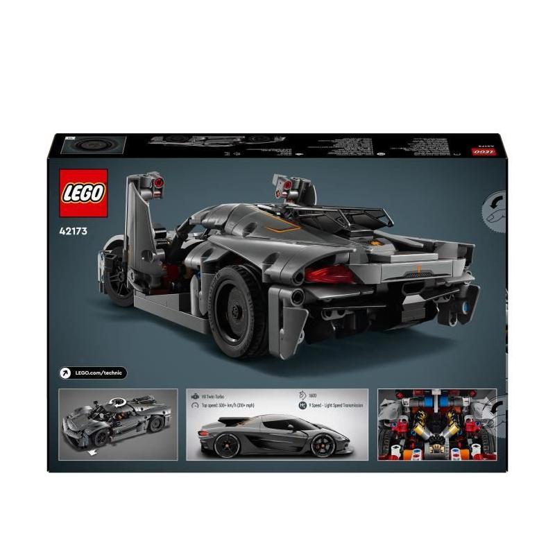 Assemblez la LEGO Technic 42173 Hypercar Koenigsegg Jesko Absolut Grise en un clin d'œil!