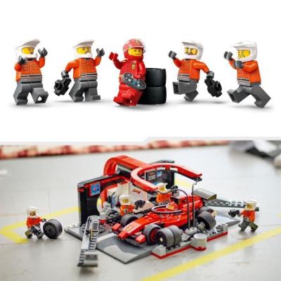 LEGO City 60443 : Arrêt au stand de F1 avec voiture Ferrari - Jeu de construction
