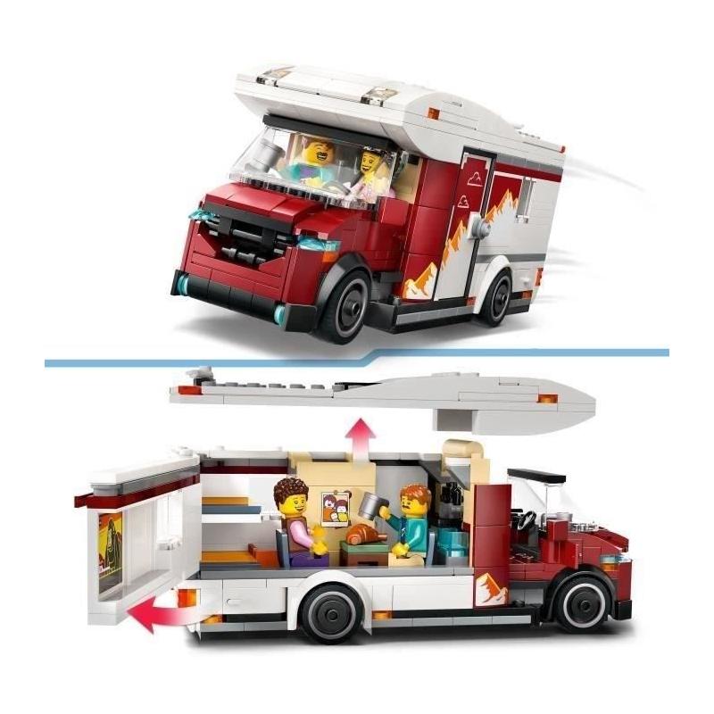 LEGO City 60454 Le camping-car d'aventures - Jeu de construction excitant