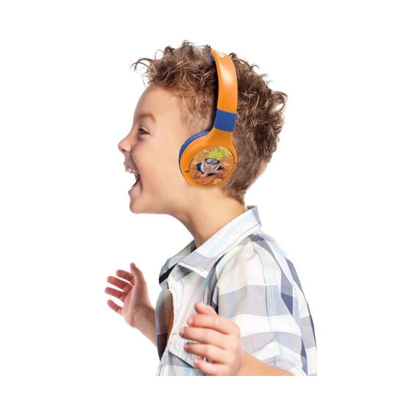 Casque 2 en 1 Bluetooth et Filaire Naruto avec Limitation Sonore