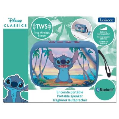 Enceinte Bluetooth portable Stitch en tissu - Compact et stylé