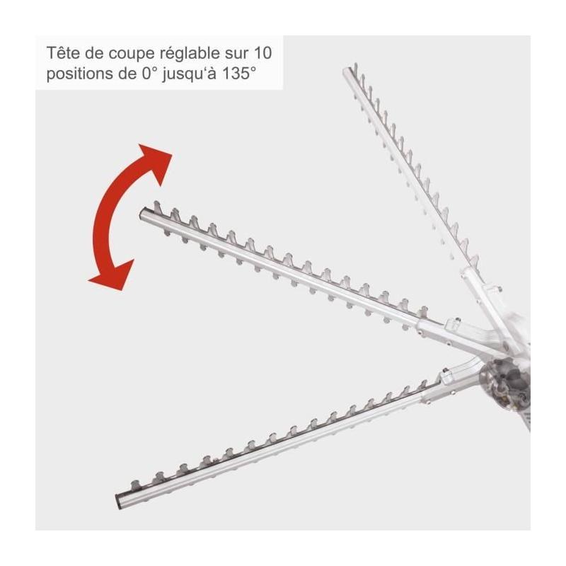 Taille-haie électrique télescopique - Scheppach - ETHT1000