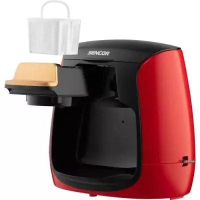Machine à café SENCOR SCE 2101RD - Compacte et Puissante - 0,3 L - 500 W