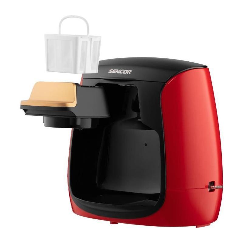 Machine à café SENCOR SCE 2101RD - Compacte et Puissante - 0,3 L - 500 W