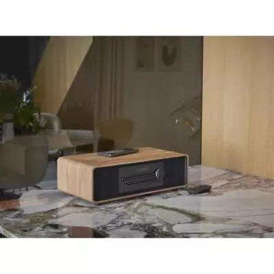 Micro-chaîne Bluetooth Thomson - Bois/Noir, 60W, Radio FM/DAB+/CD/MP3/USB
