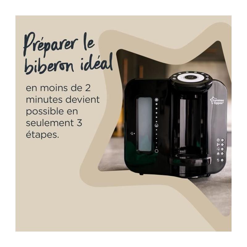 Préparateur Chauffe Biberons Perfect Prep TOMMEE TIPPEE - Noir