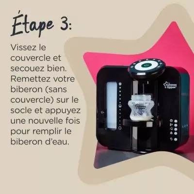 Préparateur Chauffe Biberons Perfect Prep TOMMEE TIPPEE - Noir