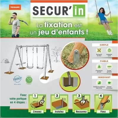 Kit d'ancrage pour portique Secur'in - Plus responsable, Made in France