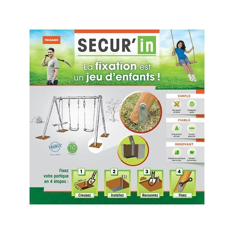 Kit d'ancrage pour portique Secur'in - Plus responsable, Made in France