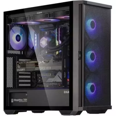 Boîtier PC Zalman Z10 Plus - Noir - 7 baies internes