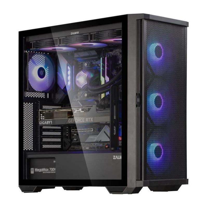Boîtier PC Zalman Z10 Plus - Noir - 7 baies internes