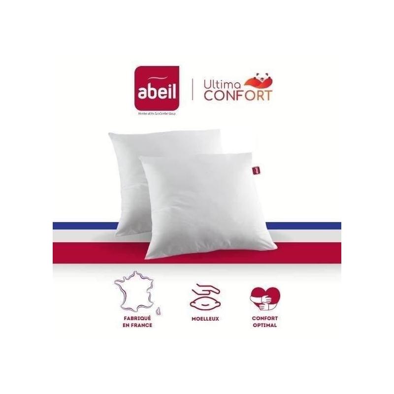 Lot de 2 oreillers Ultima Confort - 60 x 60 cm, Doux et moelleux
